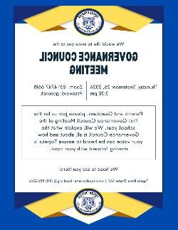 Governance Council Meeting flyer